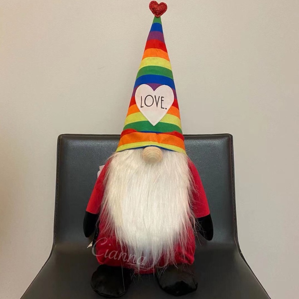 Rae Dunn LOVE Rainbow Gnome